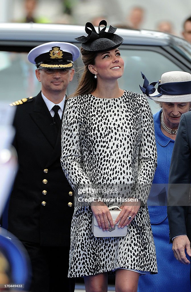 The Duchess Of Cambridge Attends Princess Cruises Ship Naming Ceremony