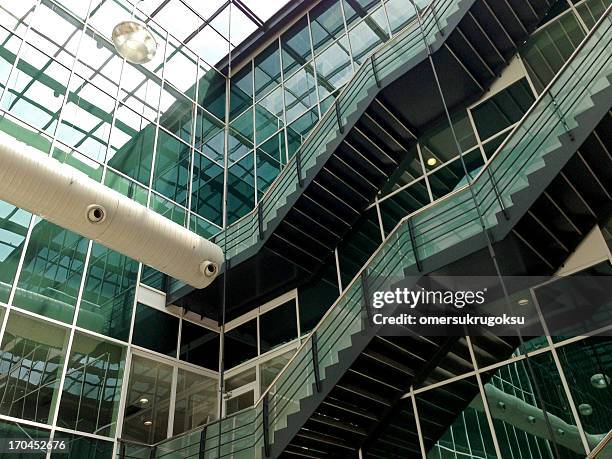 modern architecture - structural steel construction stock pictures, royalty-free photos & images