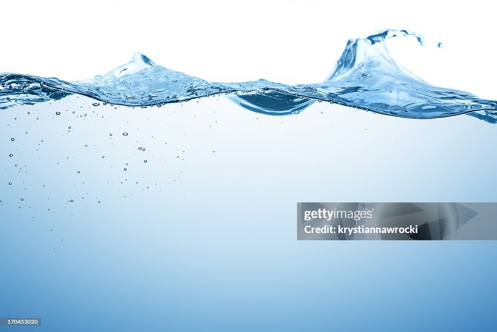 Blaue Wasser Oberfläche