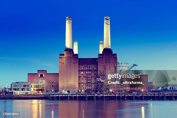 central eléctrica de battersea - battersea power station fotografías e imágenes de stock