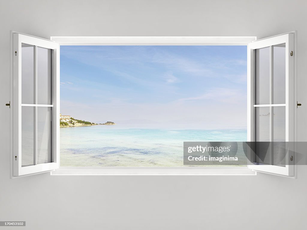 Ocean Modal Window Open Window With Ocean View High-Res Stock Photo - Getty Images