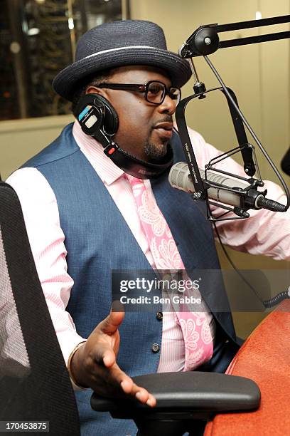 Actor, comedian and director Cedric the Entertainer promotes Soul Man on TV Land at the SiriusXM Studios on June 13, 2013 in New York City.