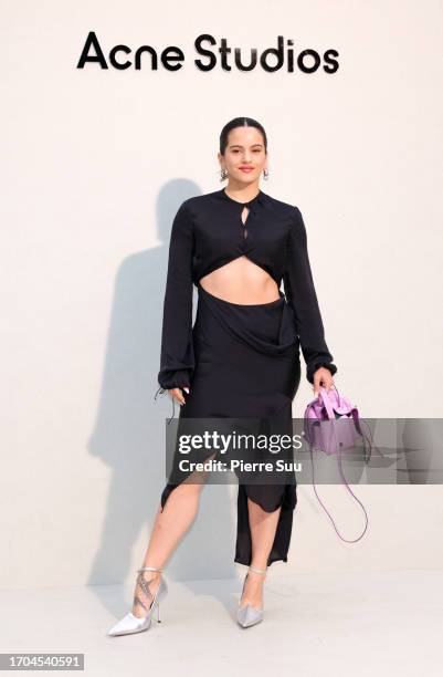 Rosalia attends the Acne Studios Womenswear Spring/Summer 2024 show as part of Paris Fashion Week on September 27, 2023 in Paris, France.