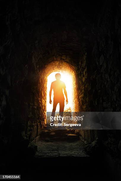 light at  end of  tunnel - personal appearance stock pictures, royalty-free photos & images