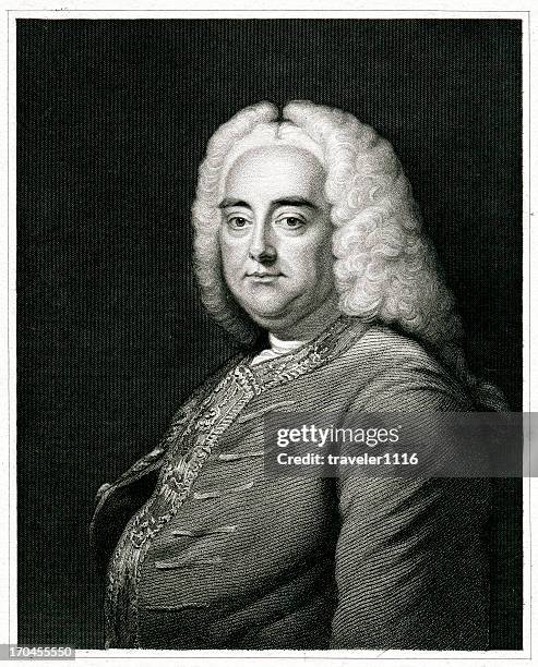 ilustraciones, imágenes clip art, dibujos animados e iconos de stock de george handel frideric - georg friedrich haendel