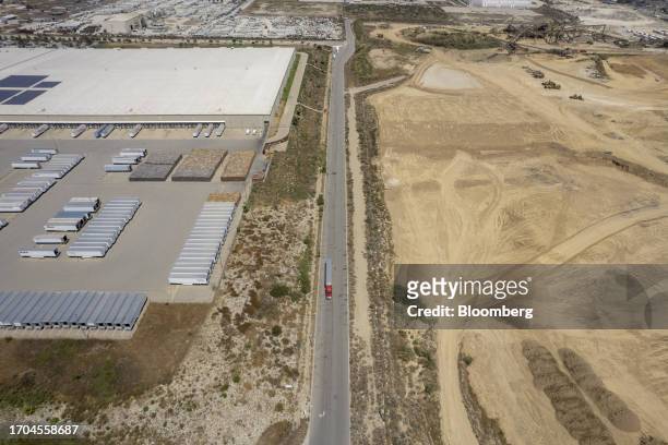 Target Distribution Center, left, next to the Mid-Valley Landfill in Rialto, California, US, on Tuesday, June 20, 2023. More than 500 brands sold in...