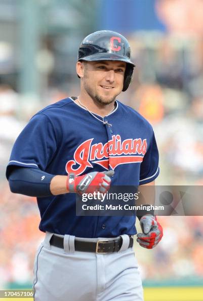 Ryan Raburn Automatic Ryan Raburn of the Cleveland Indians looks on during the game against ...