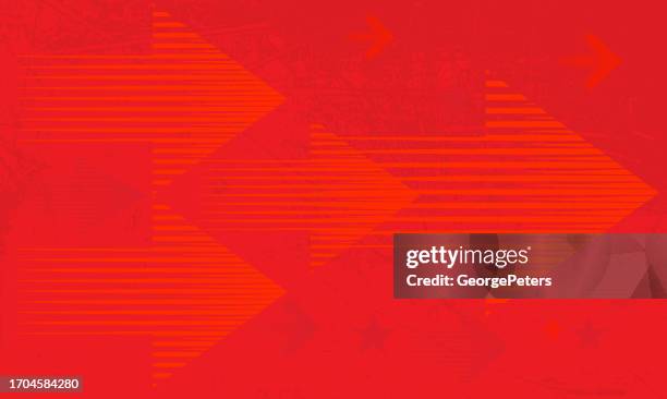 red background with arrows shape - fast forward symbol stock illustrations