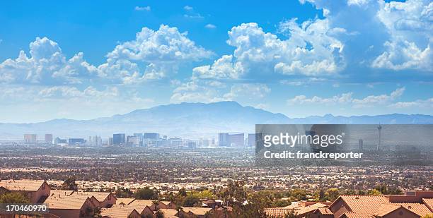 skyline of las vegas city - nevada stock pictures, royalty-free photos & images