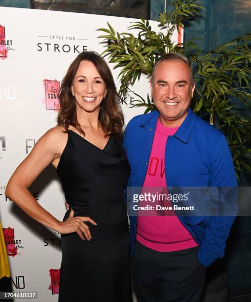 Andrea McLean and Nick Ede attend the launch of the FUND x Style For Stroke Foundation's 'Jumpers For Joy!' Collection at The Little Scarlett Door on...