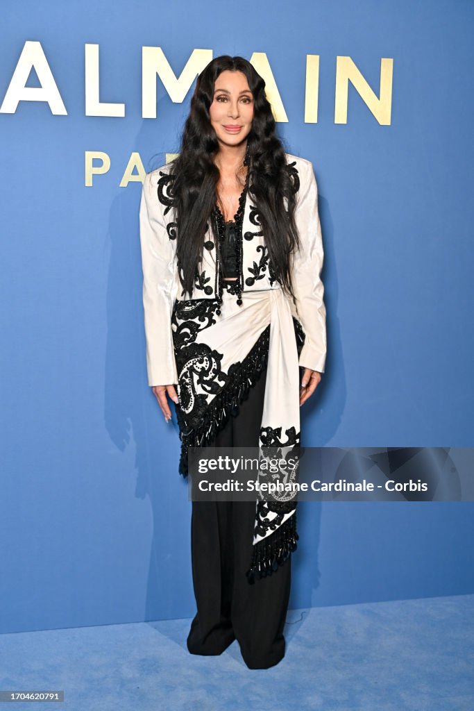 Balmain : Photocall - Paris Fashion Week - Womenswear Spring/Summer 2024