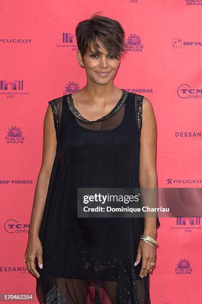 Halle Berry attends the 'Toiles Enchantees' Red Carpet As Part of The Champs Elysees Film Festival 2013 at Publicis Champs Elysees on June 13, 2013...