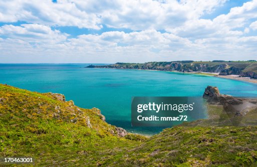 Coast in Britanny, France Coast in Britanny, France