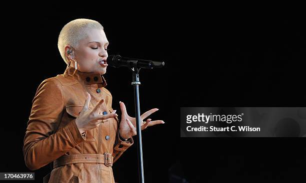 Jessie J performing at agit8 at Tate Modern, ONE's campaign ahead of the G8 at Tate Modern on June 13, 2013 in London, England.