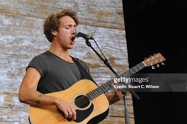 Paolo Nutini performing at agit8 at Tate Modern, ONE's campaign ahead of the G8 at Tate Modern on June 13, 2013 in London, England.