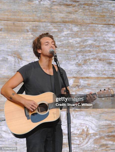 Paolo Nutini performing at agit8 at Tate Modern, ONE's campaign ahead of the G8 at Tate Modern on June 13, 2013 in London, England.