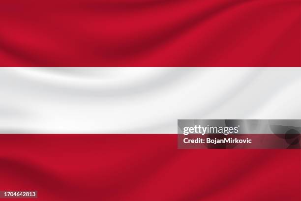 ilustraciones, imágenes clip art, dibujos animados e iconos de stock de bandera de austria. vector - austria
