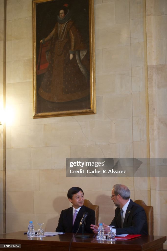 Japanese Crown Prince Naruhito Visits Salamanca