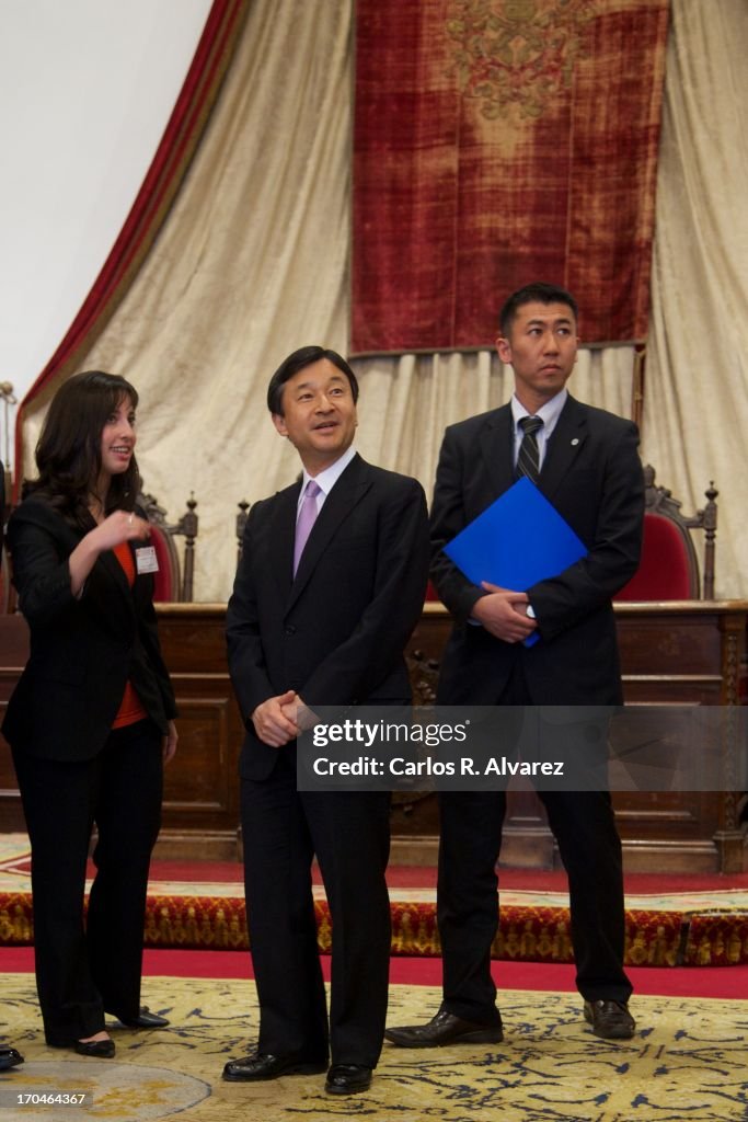 Japanese Crown Prince Naruhito Visits Salamanca