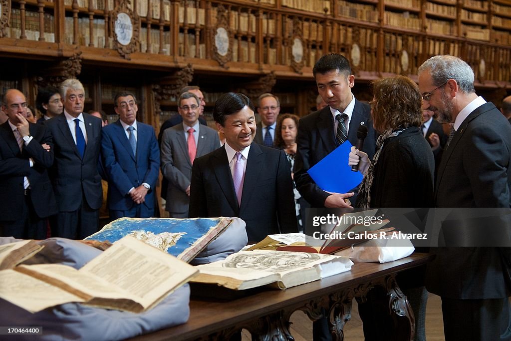 Japanese Crown Prince Naruhito Visits Salamanca