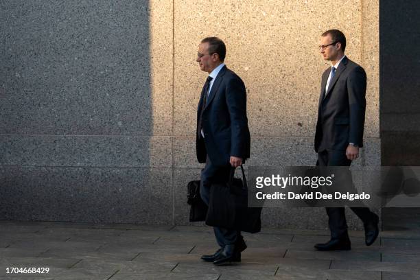 Mark Cohen , Sam Bankman-Fried's attorney, arrives at federal court for the first day of trial on October 3, 2023 in New York City. Bankman-Fried has...