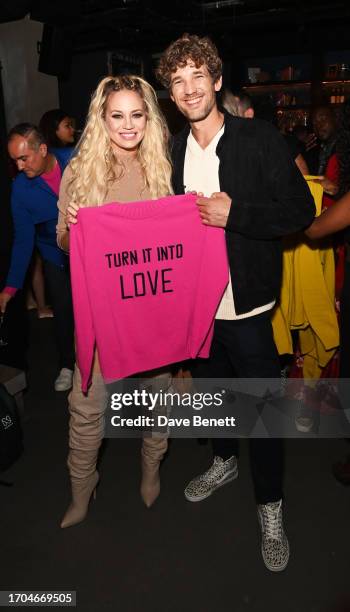 Kimberly Wyatt and Max Rogers attend the launch of the FUND x Style For Stroke Foundation's 'Jumpers For Joy!' Collection at The Little Scarlett Door...