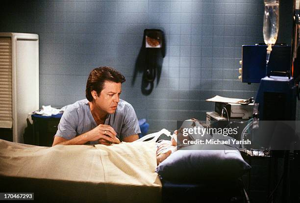 Tony sat at BJ's bedside after she was severely injured in a school bus crash, on Walt Disney Television via Getty Images Daytime's "General...