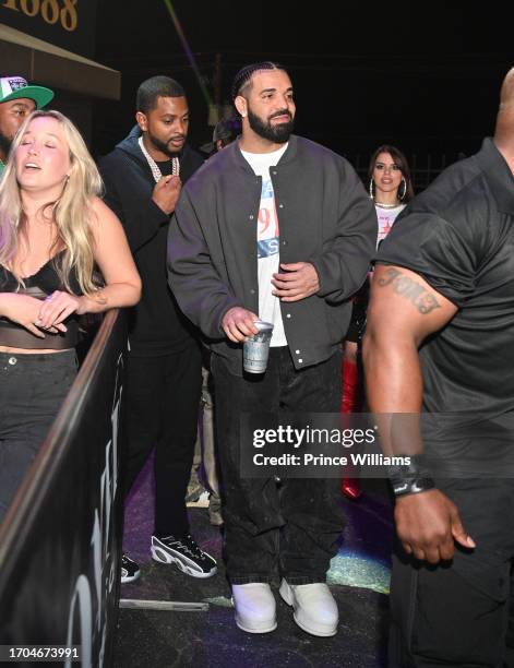 Drake attends a Concert After Party at Onyx Nightclub on September 26, 2023 in Atlanta, Georgia.