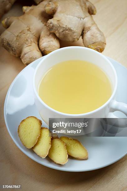 ginger root tea - ginger tea stock pictures, royalty-free photos & images