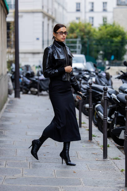 FRA: Irina Shayk Street Style Shoot - Paris Fashion Week - Womenswear Spring/Summer 2024