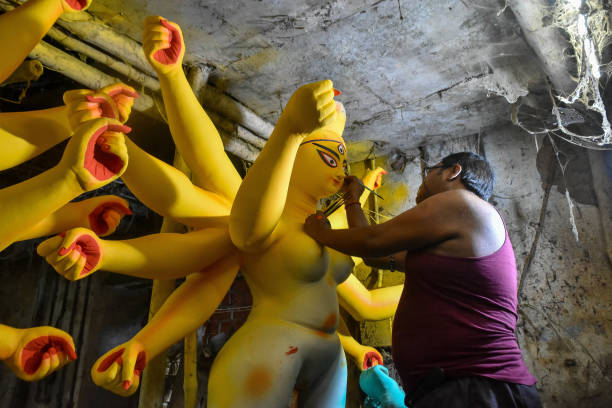 IND: Durga Puja Preparation In Kolkata