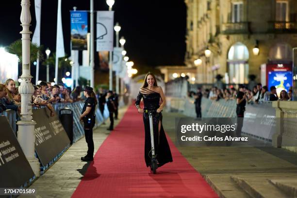 Actress Nerea Garmendia attends the "Itxaso " premiere during the 71st San Sebastian International Film Festival at the Victoria Eugenia Theater on...