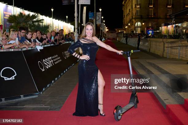 Nerea Garmendia attends the "Itxaso " premiere during the 71st San Sebastian International Film Festival at the Victoria Eugenia Theater on September...