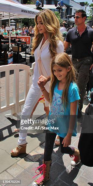 Denise Richards and her daughter Sam J. Sheen as seen on June 13, 2013 in Los Angeles, California.