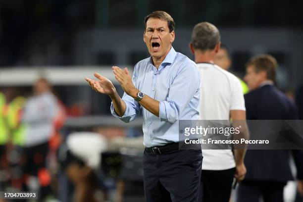 Rudi Garcia SSC Napoli head coach during the Serie A TIM match between SSC Napoli and Udinese Calcio at Stadio Diego Armando Maradona on September...