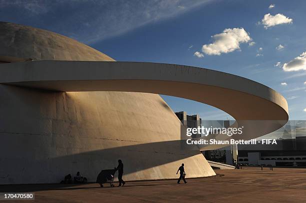 Picture of the National Museum on June 13, 2013 in Brasilia, Brazil.