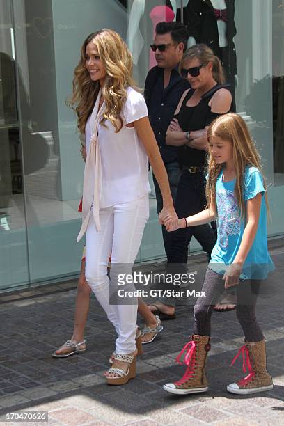Denise Richards and Sam J. Sheen as seen on June 13, 2013 in Los Angeles, California.