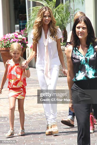 Lola Rose Sheen and Denise Richards as seen on June 13, 2013 in Los Angeles, California.