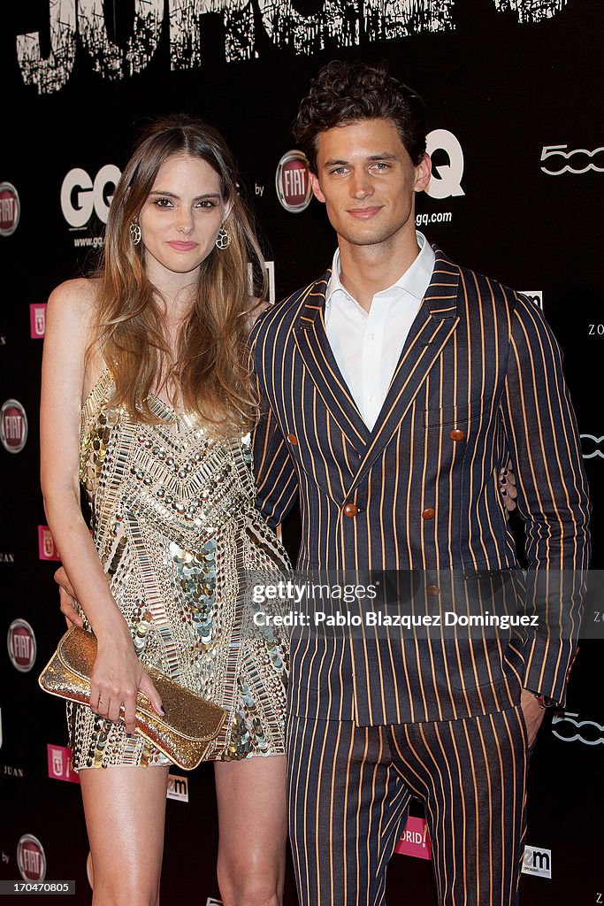 Models Marina Jamieson and Garrett Neff attend 'La Noche de GQ San