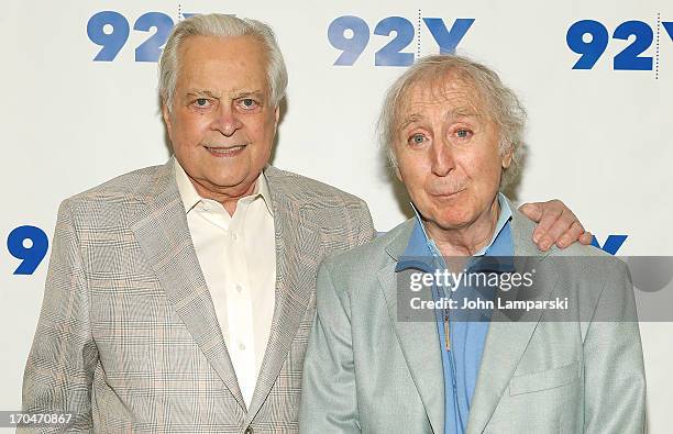 Robert Osborne and Gene Wilder attend An Evening With Gene Wilder at the 92nd Street Y on June 13, 2013 in New York City.