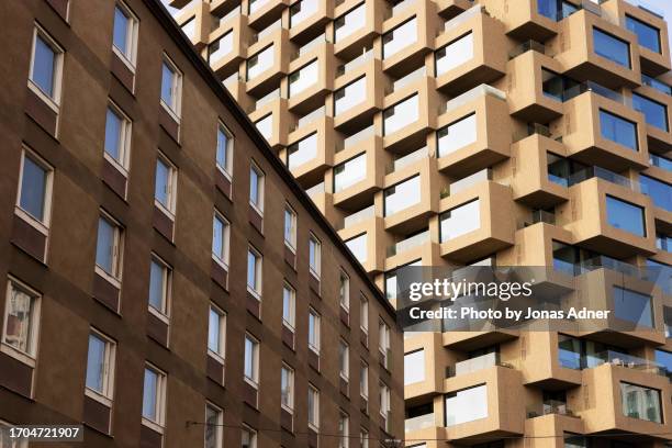 windows upon windows - stockholm buildings stock pictures, royalty-free photos & images