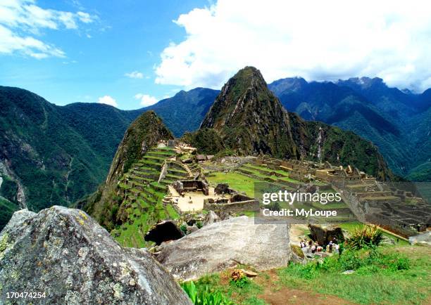 Ruins of Machu Picchu Peru.