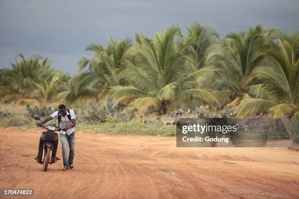 African road, Ouidah, Benin.