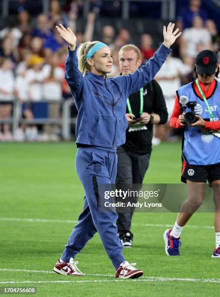 Julie Ertz of the USA against the South Africa at TQL Stadium on September 21, 2023 in Cincinnati, Ohio.