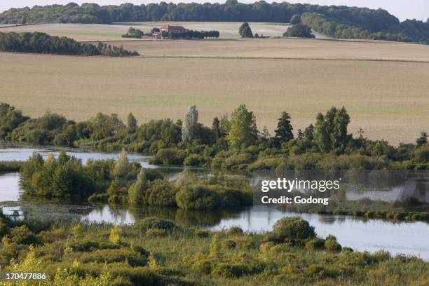 Farm in Somme valley , France.