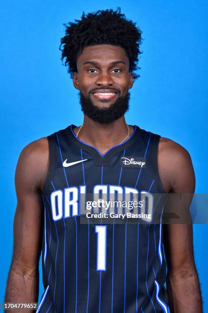 Jonathan Isaac of the Orlando Magic poses for a head shot during 2023-24 NBA Media Day on October 2, 2023 at AdventHealth Training Center in Orlando,...
