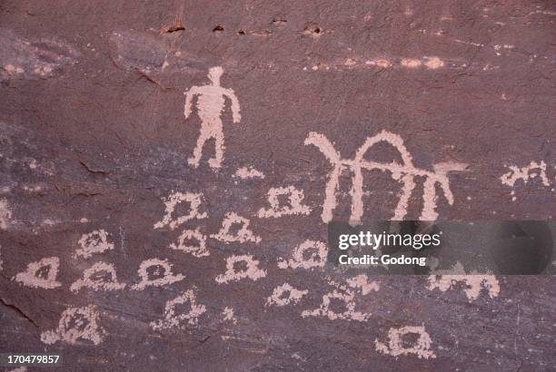 Rock paintings at Inchalt, Ghat, Lybia.