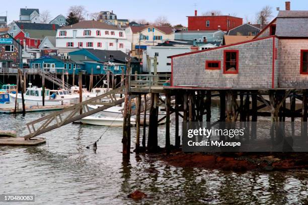 Harbor scene near the Fishing Pier, Boothbay Harbor ME.