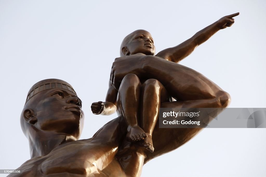 African Renaissance Monument designed by former president Karim Wade, Dakar, Senegal.