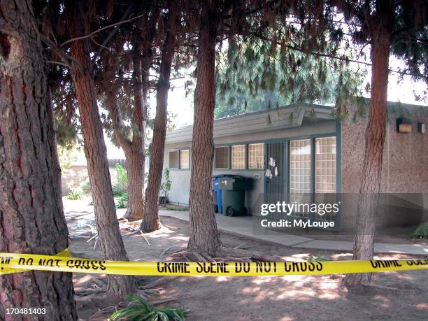 Crime scene Marcus Wesson suspected mass murder, Fresno, CA, USA, March 2004.